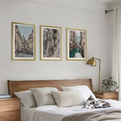 Set tablouri decorative cu motivul străzilor pe apă ale Veneției