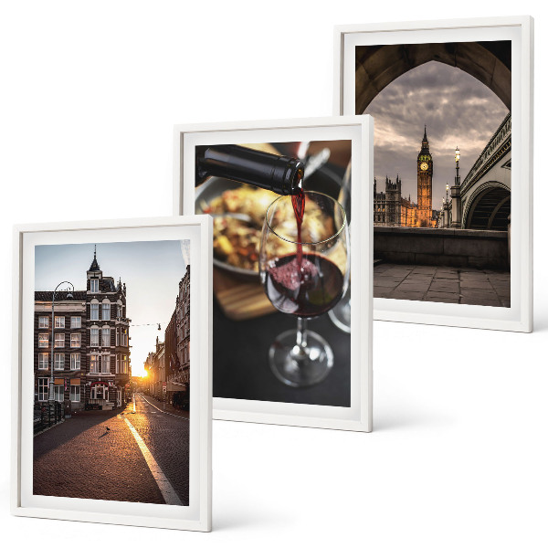 Set tablouri pentru dormitor Imagini oraș mâncare Londra