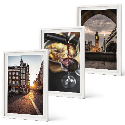 Set tablouri pentru dormitor Imagini oraș mâncare Londra