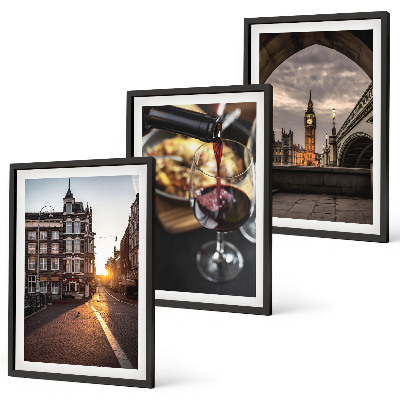 Set tablouri pentru dormitor Imagini oraș mâncare Londra