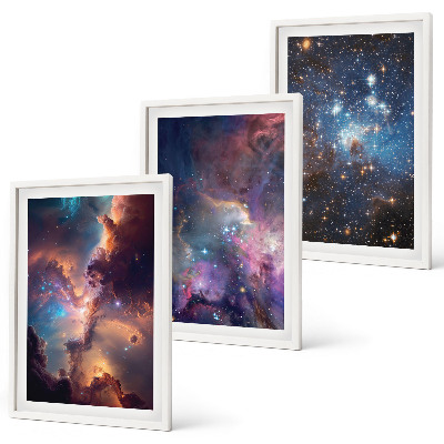 Set tablouri decorative Peisaje stelare cosmice