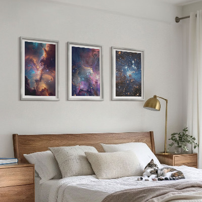Set tablouri decorative Peisaje stelare cosmice