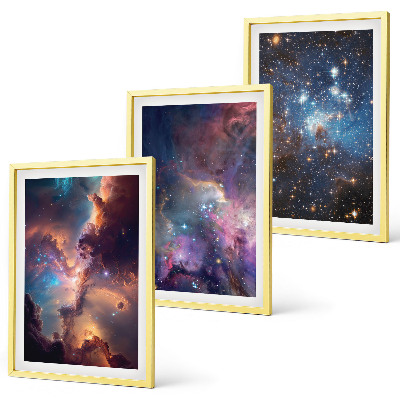 Set tablouri decorative Peisaje stelare cosmice