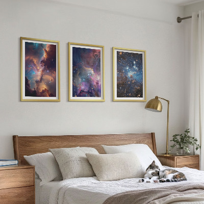 Set tablouri decorative Peisaje stelare cosmice