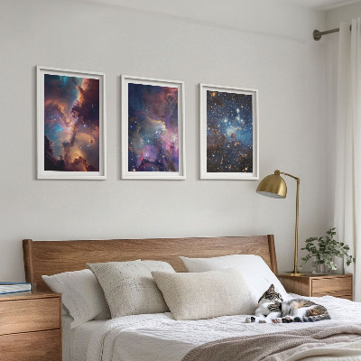 Set tablouri decorative Peisaje stelare cosmice