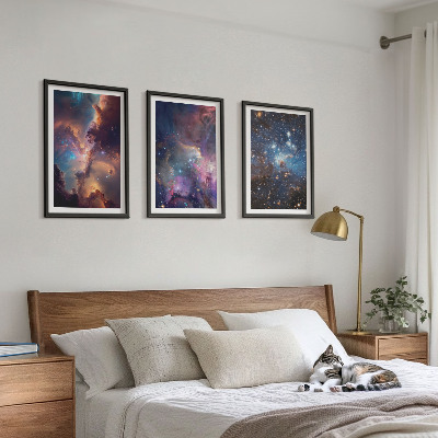 Set tablouri decorative Peisaje stelare cosmice