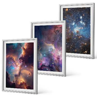 Set tablouri decorative Peisaje stelare cosmice