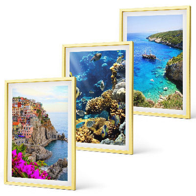 Set tablouri pentru dormitor Vederi la mare, case colorate