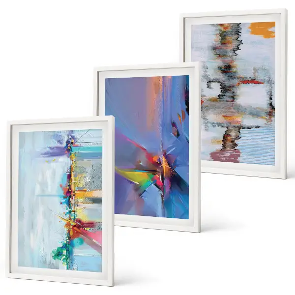 Set de tablouri pentru dormitor cu compoziții de pictură abstractă