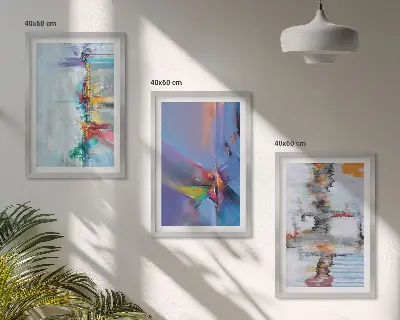 Set de tablouri pentru dormitor cu compoziții de pictură abstractă