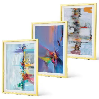 Set de tablouri pentru dormitor cu compoziții de pictură abstractă