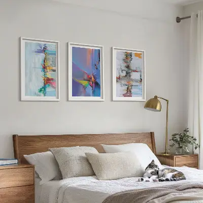 Set de tablouri pentru dormitor cu compoziții de pictură abstractă