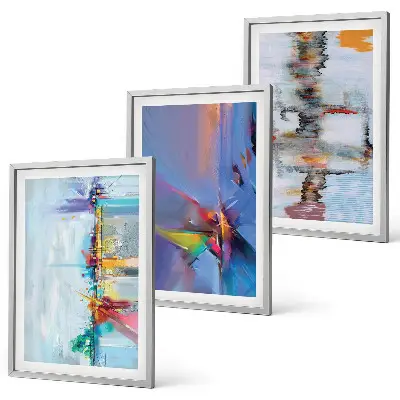 Set de tablouri pentru dormitor cu compoziții de pictură abstractă
