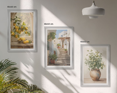 Set tablouri pentru dormitor Lămâi într-o vază de plante