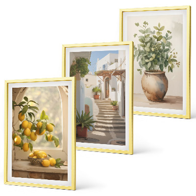 Set tablouri pentru dormitor Lămâi într-o vază de plante