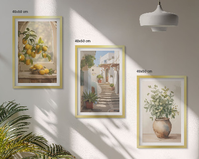 Set tablouri pentru dormitor Lămâi într-o vază de plante