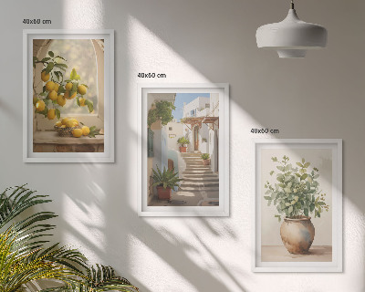 Set tablouri pentru dormitor Lămâi într-o vază de plante