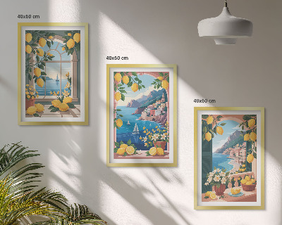 Set tablouri decorative Lămâi italiene de la Sea Window