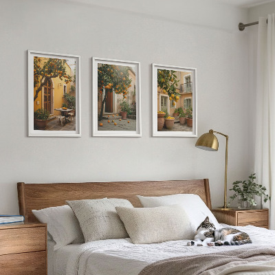 Set tablouri decorative Soarele de citrice din grădină