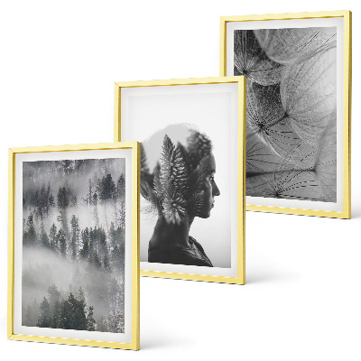 Set tablouri decorative Portret de ceață de pădure, păpădie, copac