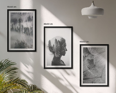 Set tablouri decorative Portret de ceață de pădure, păpădie, copac