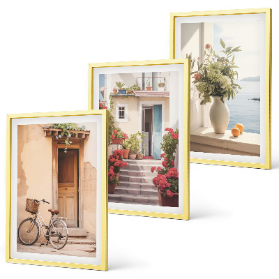 Set tablouri decorative Străzi fermecătoare de pe malul mării