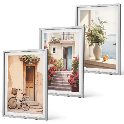 Set tablouri decorative Străzi fermecătoare de pe malul mării
