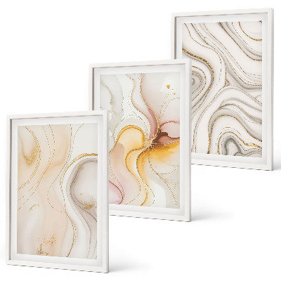 Set tablouri decorative Modele abstracte calde