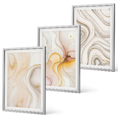 Set tablouri decorative Modele abstracte calde
