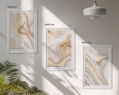 Set tablouri decorative Motive abstracte liniare