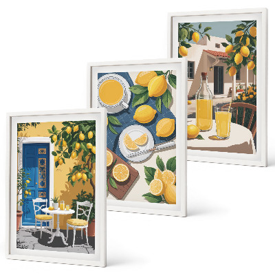 Set tablouri decorative Limonadă Patio Sun