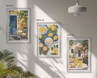 Set tablouri decorative Limonadă Patio Sun