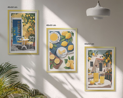 Set tablouri decorative Limonadă Patio Sun
