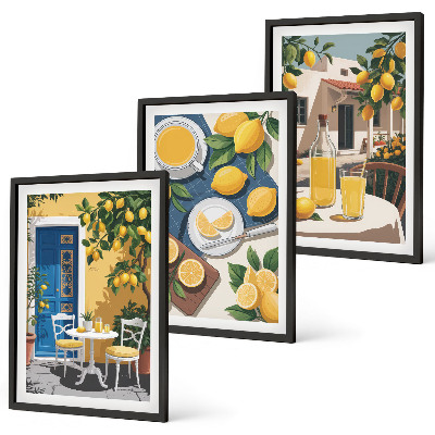 Set tablouri decorative Limonadă Patio Sun