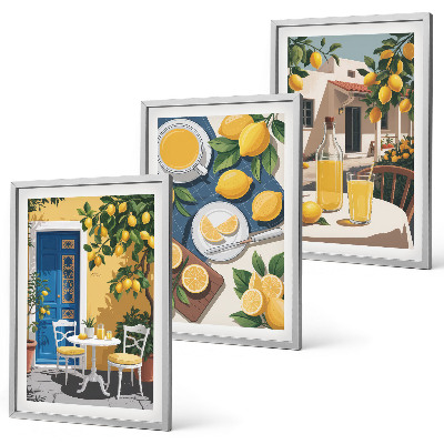 Set tablouri decorative Limonadă Patio Sun