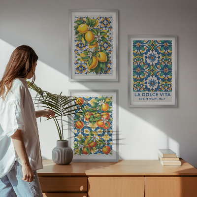 Set tablouri decorative Rezumate colorate de citrice