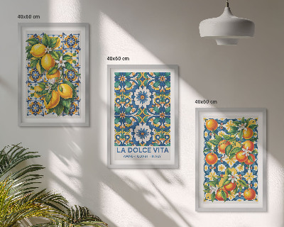 Set tablouri decorative Rezumate colorate de citrice