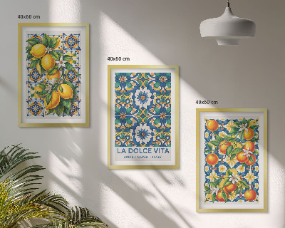 Set tablouri decorative Rezumate colorate de citrice