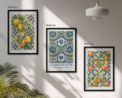 Set tablouri decorative Rezumate colorate de citrice