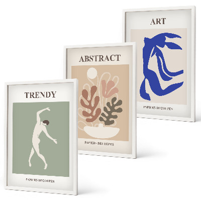 Set tablouri pentru dormitor Figurile elegante de plante ale lui Matisse