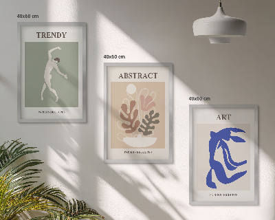 Set tablouri pentru dormitor Figurile elegante de plante ale lui Matisse
