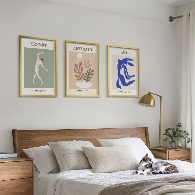 Set tablouri pentru dormitor Figurile elegante de plante ale lui Matisse
