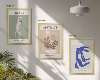 Set tablouri pentru dormitor Figurile elegante de plante ale lui Matisse