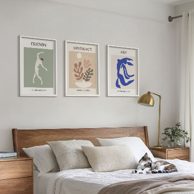 Set tablouri pentru dormitor Figurile elegante de plante ale lui Matisse