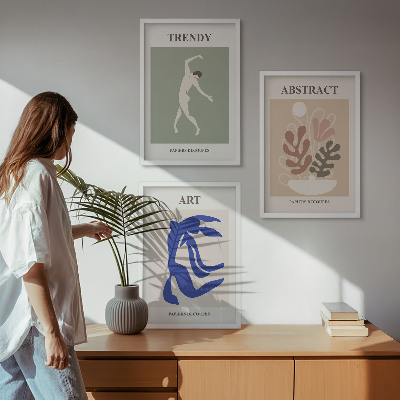 Set tablouri pentru dormitor Figurile elegante de plante ale lui Matisse