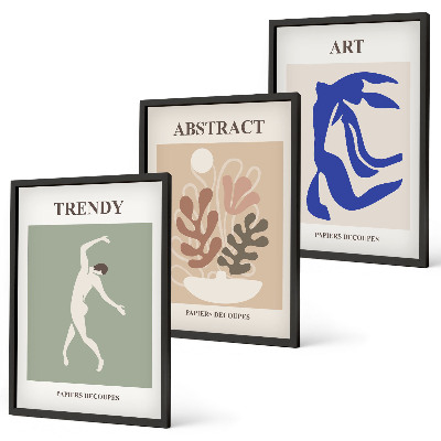 Set tablouri pentru dormitor Figurile elegante de plante ale lui Matisse