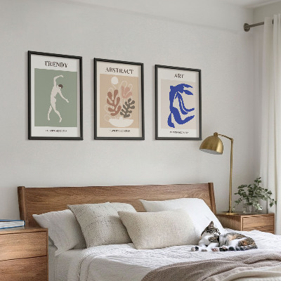 Set tablouri pentru dormitor Figurile elegante de plante ale lui Matisse