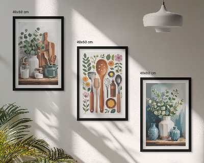 Set tablouri pentru dormitor Accesorii de bucătărie pe bază de plante