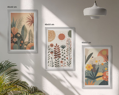 Set tablouri decorative Modele de plante Boho în natură