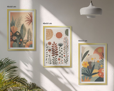 Set tablouri decorative Modele de plante Boho în natură